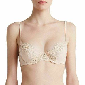 La Perla Silk Beige Women's Lace Unpadded Bra US 38B IT 4B